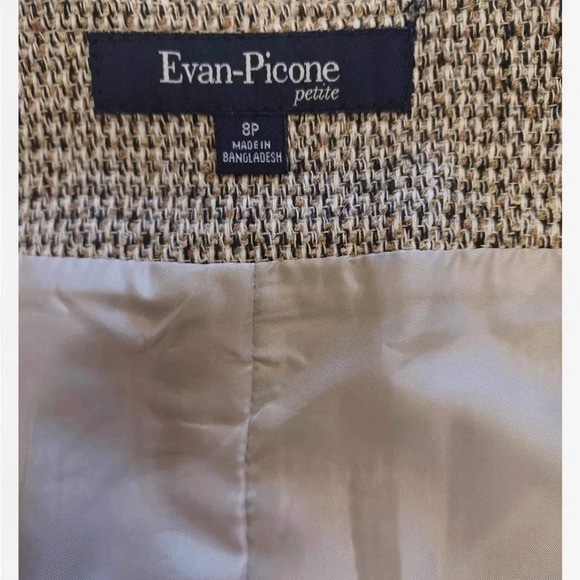 Evan Picone Petites Tweed Style Mini Lined Skirt Size 8P - Picture 8 of 8